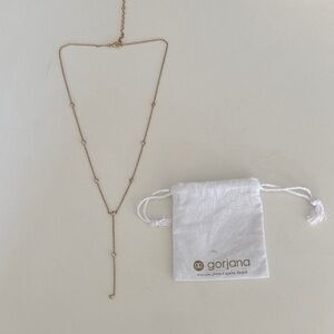 Gorjana Gold Beaded Lariat Necklace